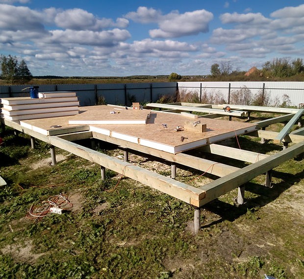 Свайно-винтовой фундамент 6х8 в Обнинске