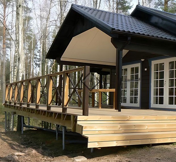 Винтовые сваи для крыльца в Обнинске